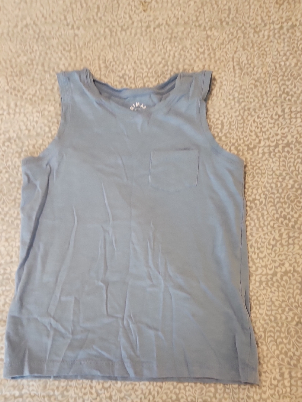 ✨ 3 For $25 SALE Light Blue Primary Sleeveless Pocket Tank